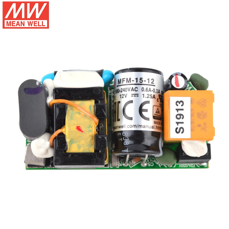 MEAN WELL PCB встроенного типа MFM-15 серии 11 6 Вт 15 Импульсный источник питания с одним