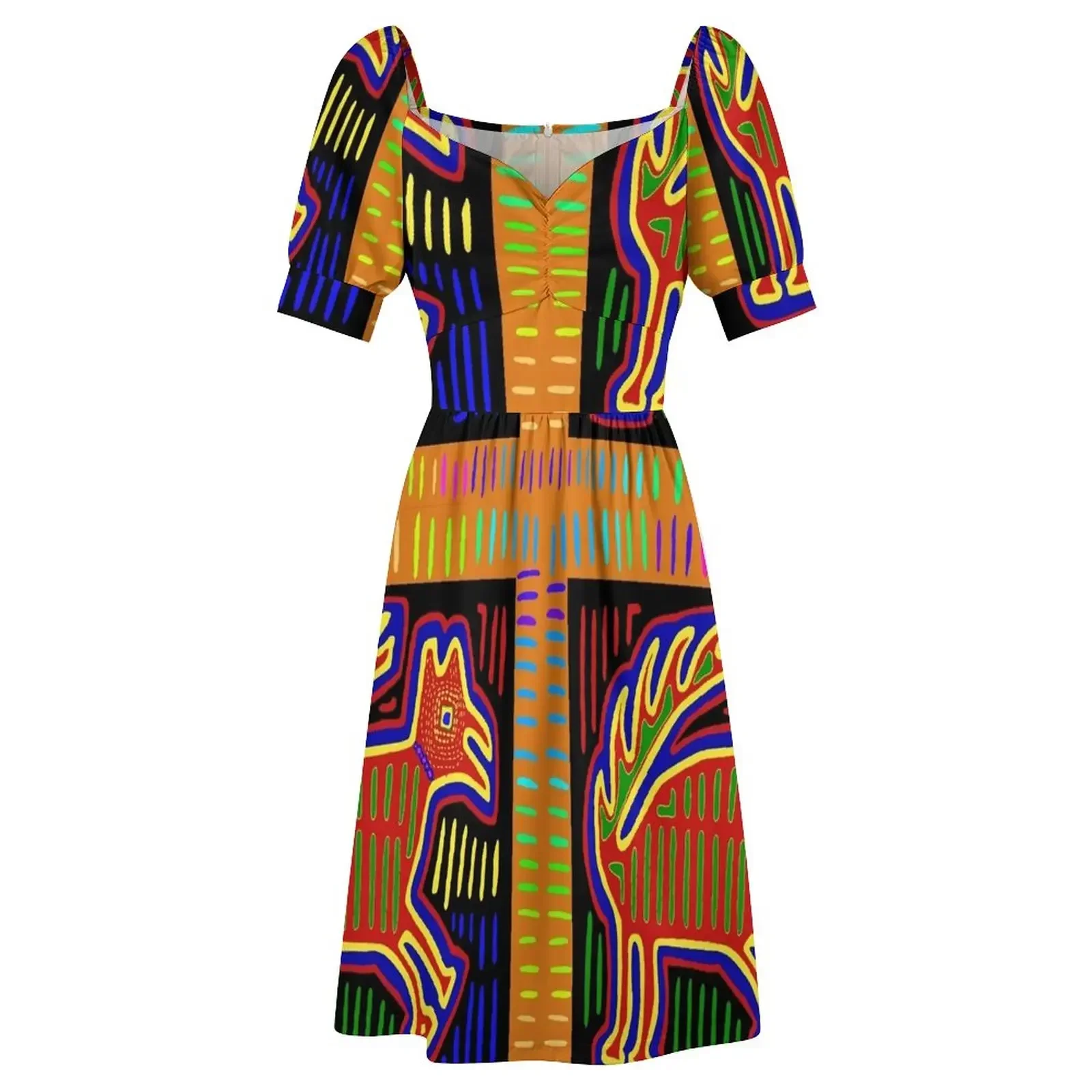 너 Indian Caballo Платье с короткими рукавами женское вечернее платье свободное Женская