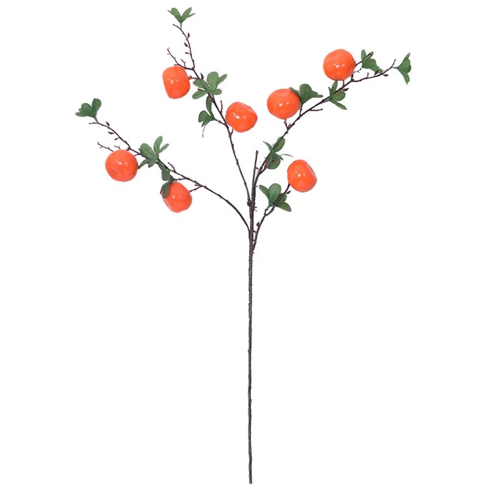 

Orange Artificial Fake Branch Fruit Tangerine Decoration Picks Lifelike Branches Giftsboxes Black Faux Tree Fruits Flower Floral