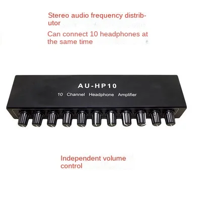 

Stereo Headphone Amplifier One Drag One More One Minute Multiple Output Audio Music Splitter 10 Road Headphone Amplifier