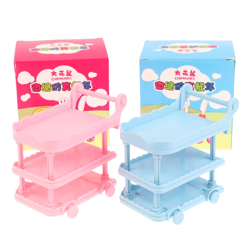 

1 шт., миниатюрный кукольный домик на колесиках, масштаб 1/12, 1/6