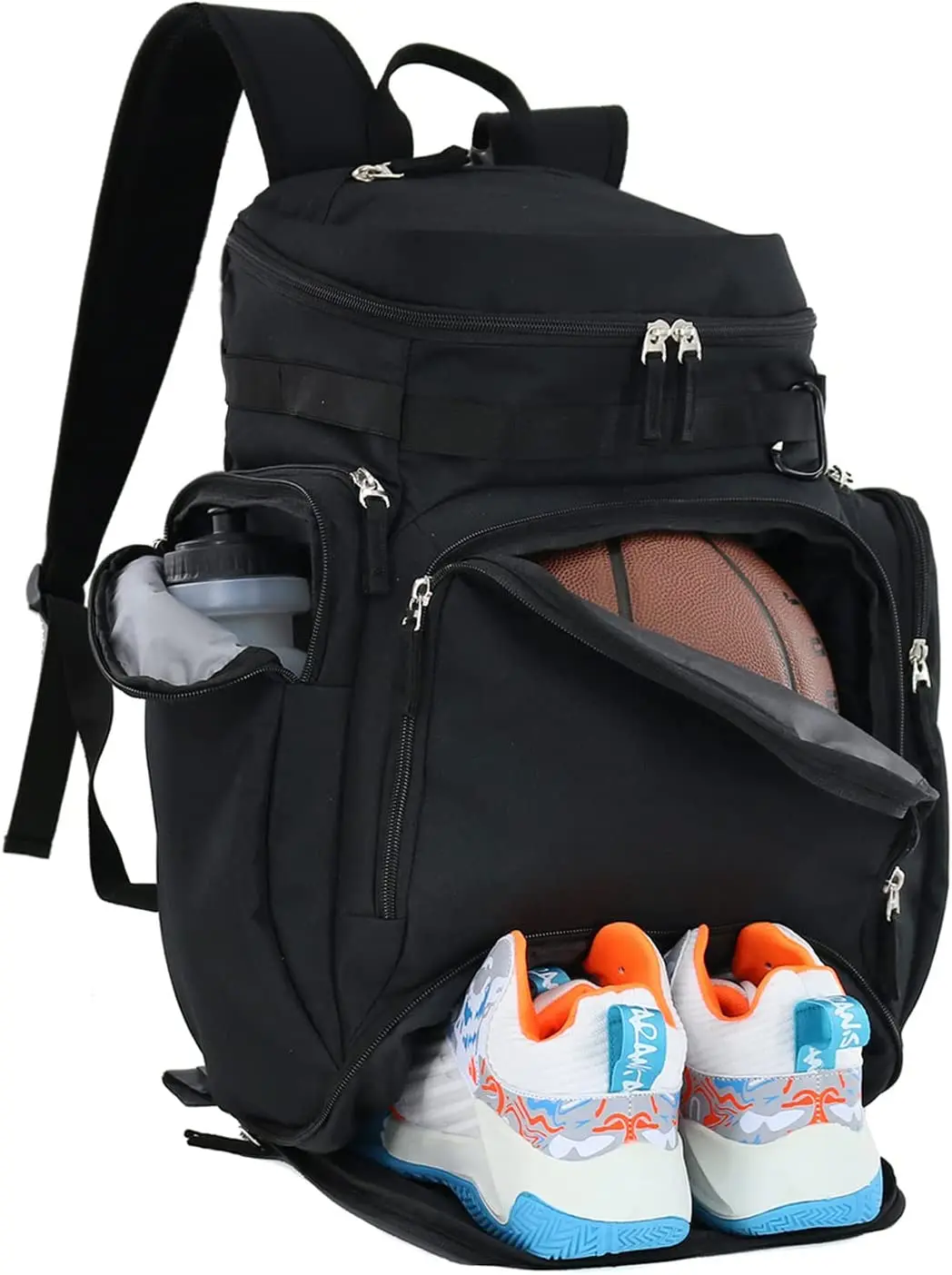 

With Soccer Sport Volleyball Basketball Large Bag Backpack, Compartment, Baseball, Softball, Shoe Bag Ball And Backpack Backpack