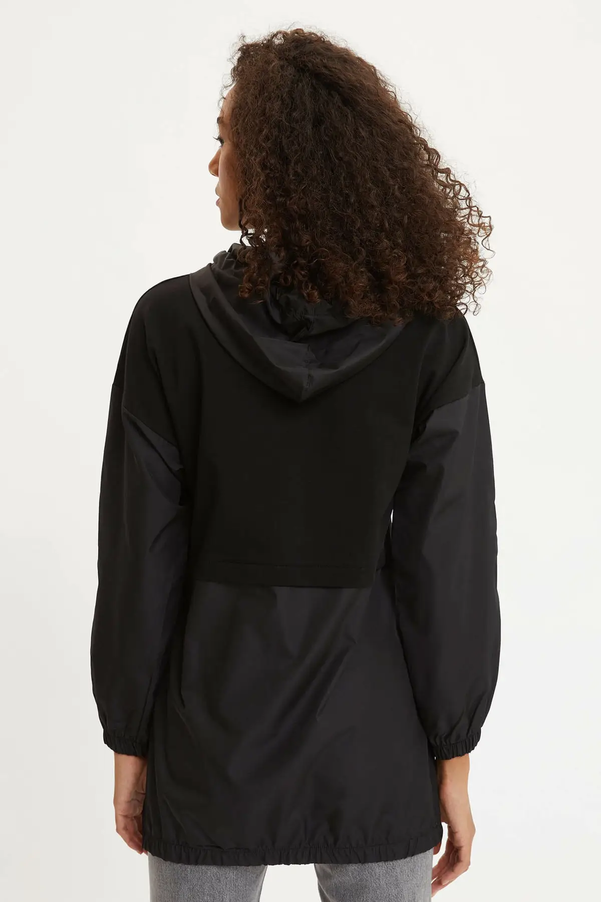 

Modest Black Women's Regular Fit Hooded Tunic Women Muslim Tunic 2021 Fashion