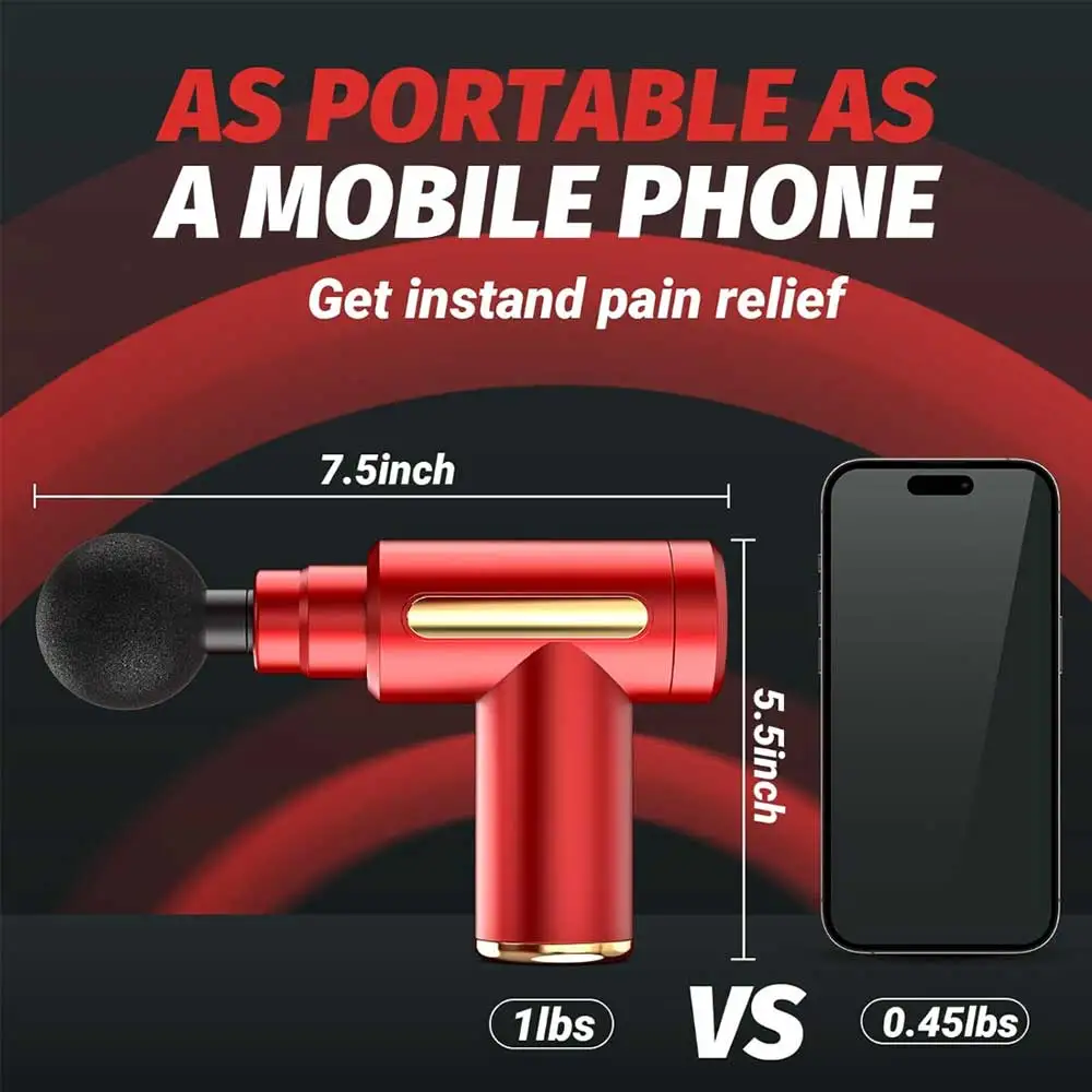 1 комплект фасциальный пистолет для массажа мышц ручной ударный массажер