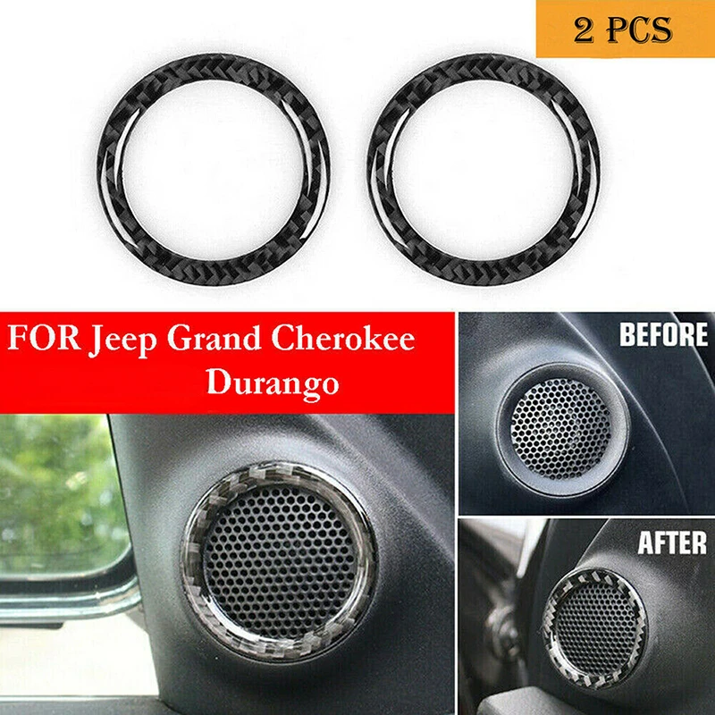 2 шт. декоративное кольцо для передней двери автомобиля Jeep Grand Cherokee Durango 2011 2012 2013-2020