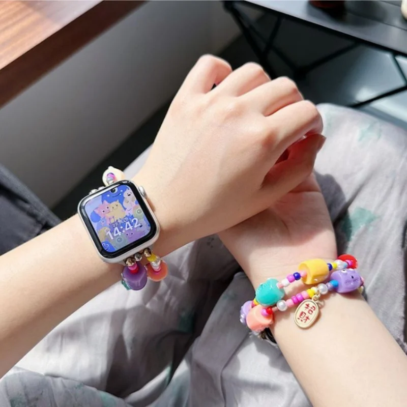 Ремешок для часов Apple iwatchs 9 little monster браслет из бисера ремешок допаминового