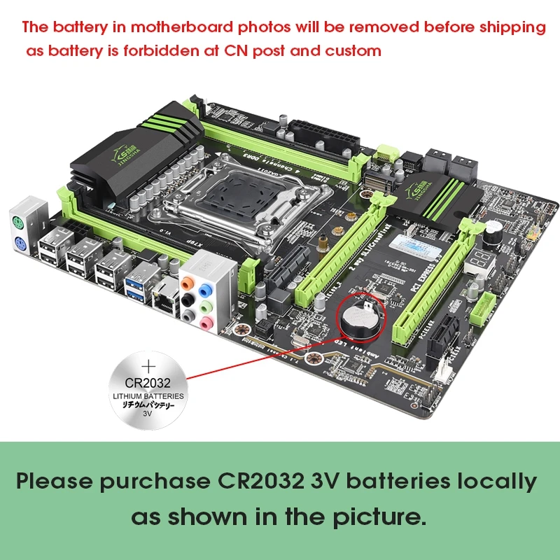 Комплект материнской платы INGSHA X79P процессор Xeon E5 2696 V2 4 шт. x 16 ГБ = 64 1866 МГц DDR3 ECC REG