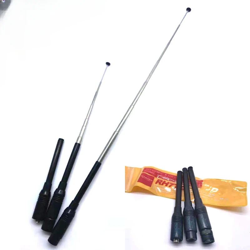 RH775 Dual Band High Gain Telescopic Antenna RH-775 SMA Male/Female/BNC Plug For ICOM IC-V8 IC-V80 IC-V80E IC-V82 IC-V85 Radio