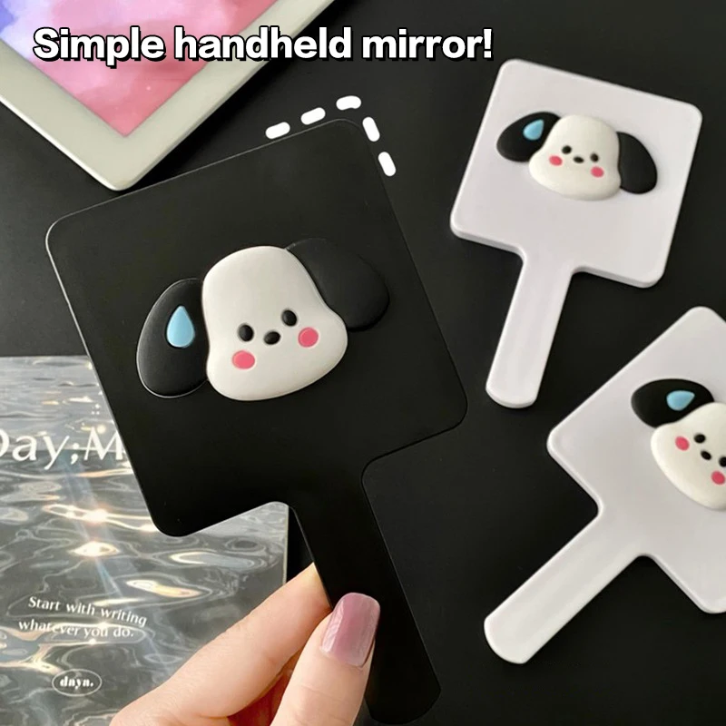 1 шт. Sanrio милый мультяшный почтовый портативный 3D собака HD зеркало для макияжа