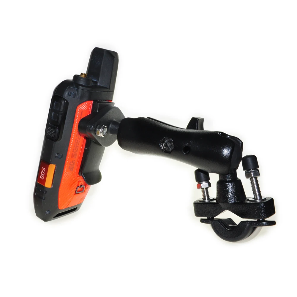 

U-Bolt Motocycle Holder Bracket Stand Mount Double Socket Arm for Garmin GPSMAP Astro Alpha Oregon Rino eTrex GPS Accessories