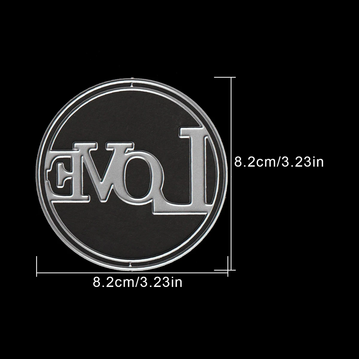 Оригинальные круглые слова любовь рамка металлические штампы трафареты для