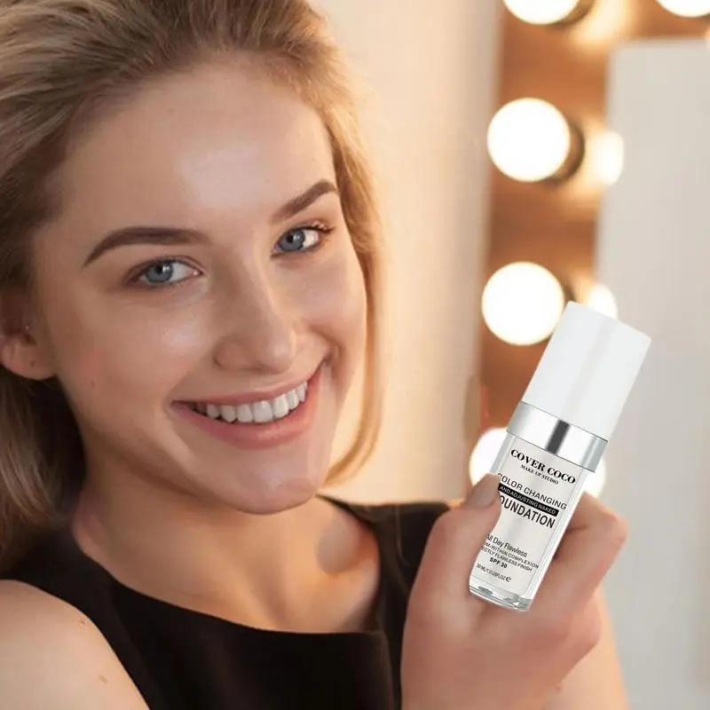 Сменяющий цвет консилер 30 мл меняющий теплый тон кожи основа SPF для макияжа