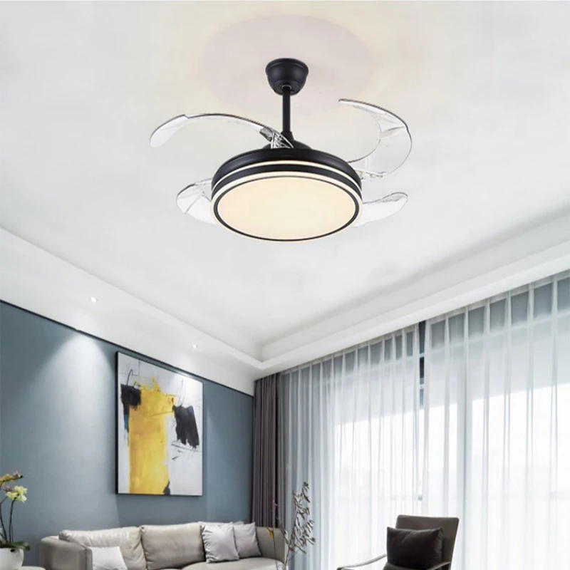 

Nordic Fan Lamp 2023 Master Bedroom Restaurant Ceiling Fan Lamp Home Integrated Chandelier Modern Simplicity LED Pandent Light