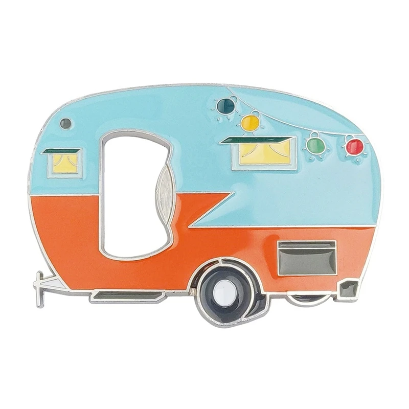 Магнитная открывалка для бутылок с фотомагнитом RV-фотоприцеп уникальный подарок