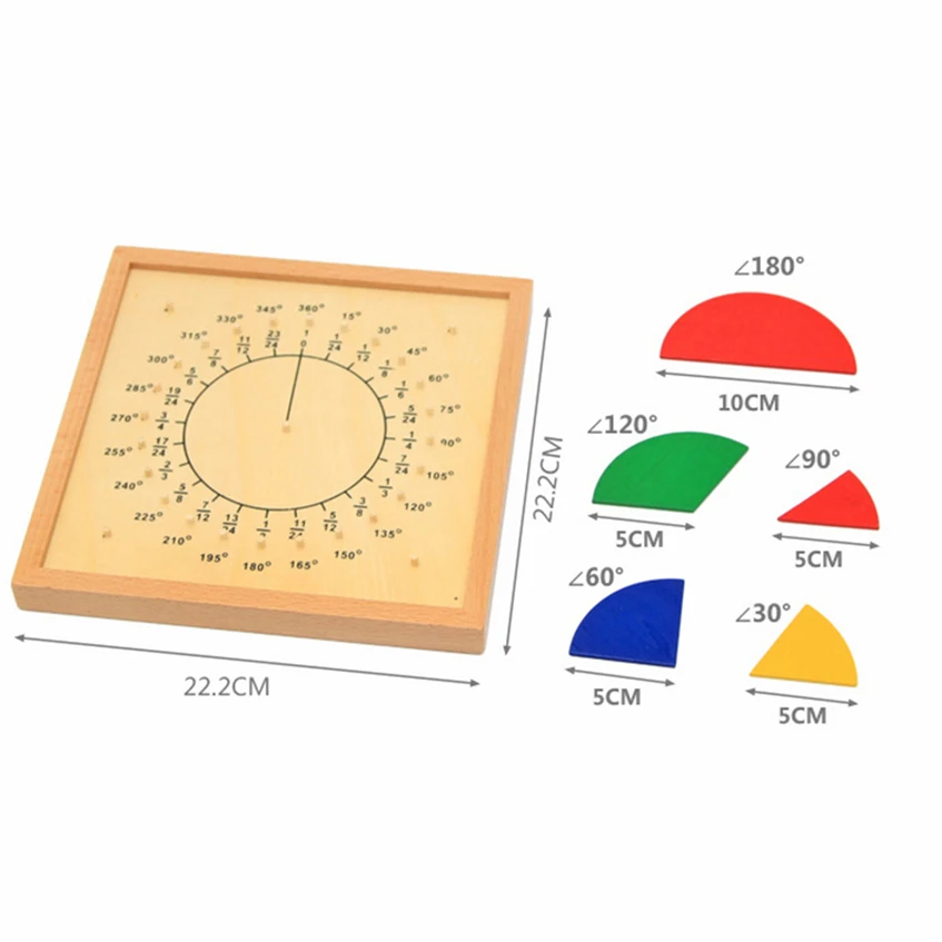 

Montessori Materials Math Toys Fraction Board Toys For Kids 2 To 4 Years Old Classroom Supplies Teaching Toys For Children C65Y