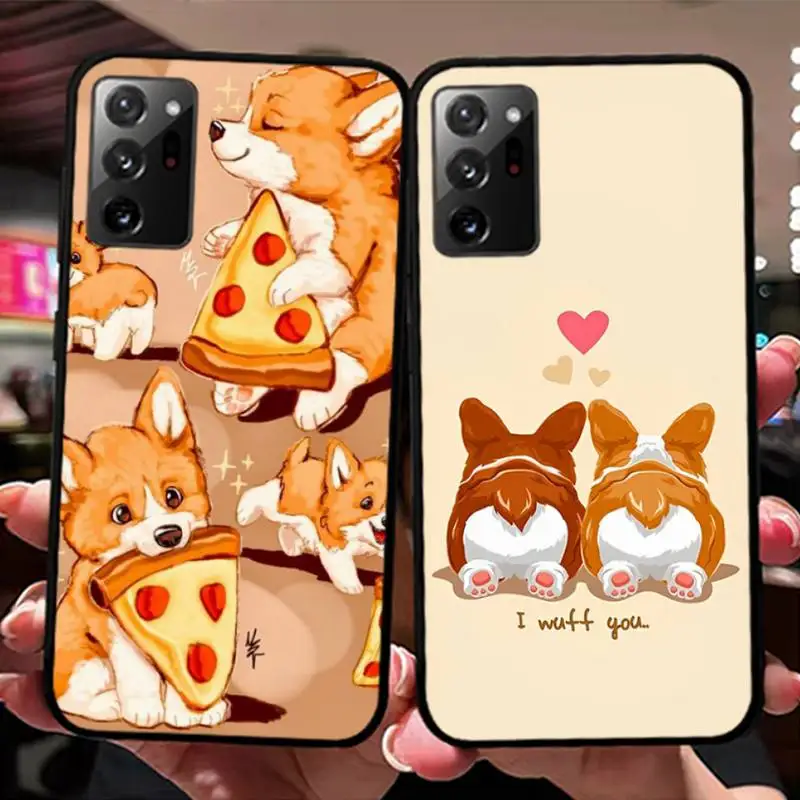 

Cute Corgi Phone Case for Samsung Note 5 7 8 9 10 20 pro plus lite ultra A21 12 72