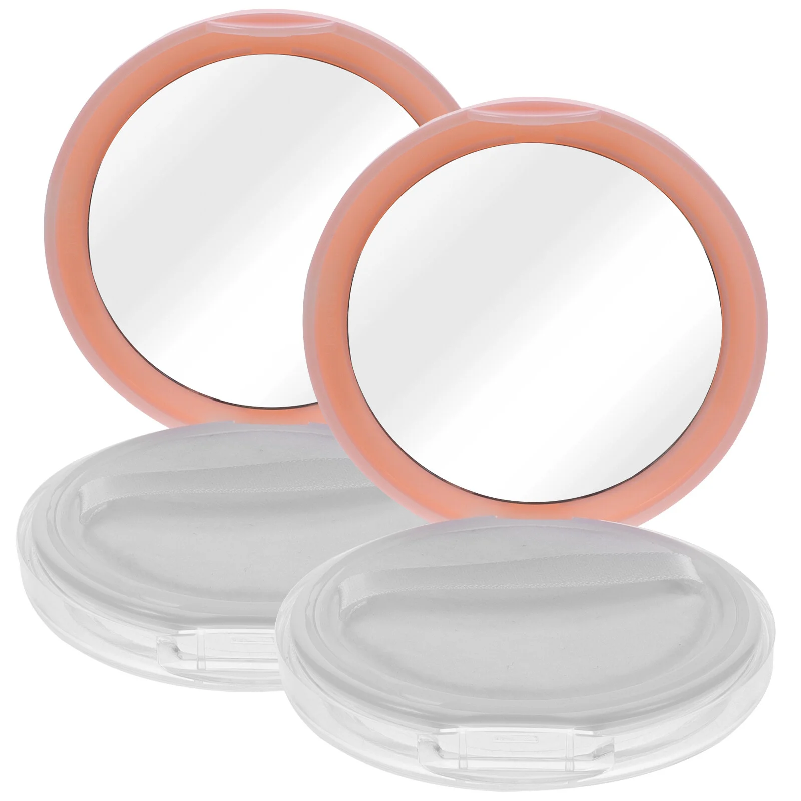 

2 Pcs Powder Box Loose Container Cosmetics Case Mini Containers Bottle Women Velvet Portable Reusable Travel Cushion Puff
