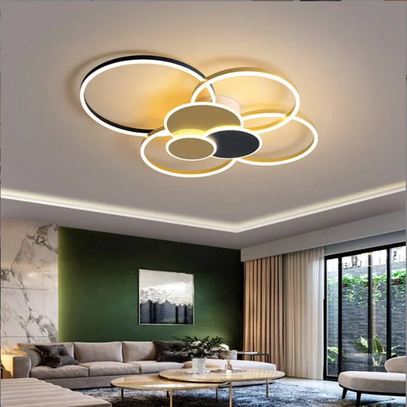 

Modern LED Ceiling Lamp Smart Home Alexa Circle Chandelier Suitable For Living Room Bedroom Study Dining Room Interior Lighting