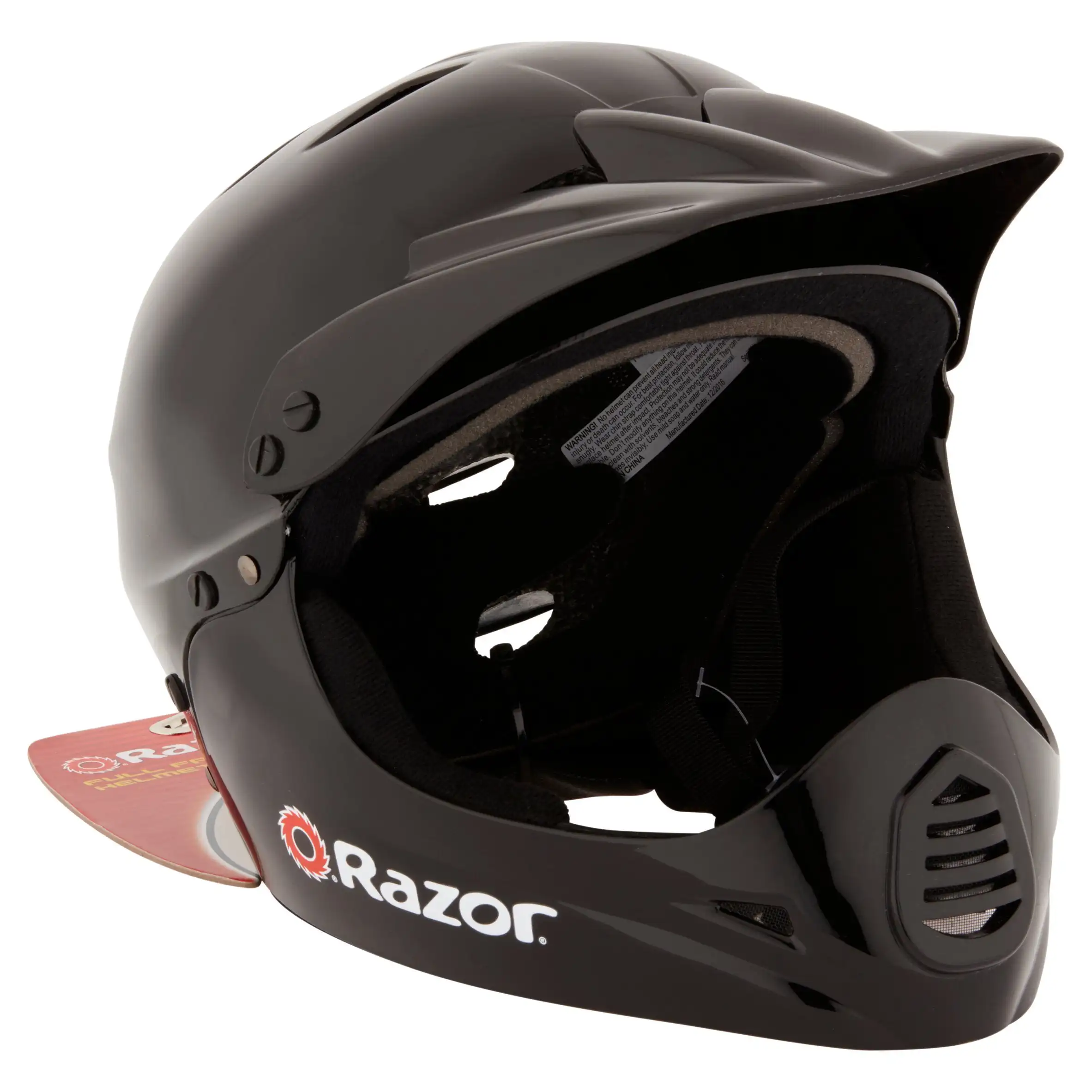 

Full Face Multi-Sport Youth Helmet, Glossy Black