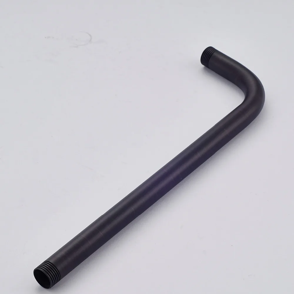 

Free Shipping Wall Mount Black Brass Shower Head Holder Shower Arm Shower Fixed Pipe Oil Rubbed Bronze