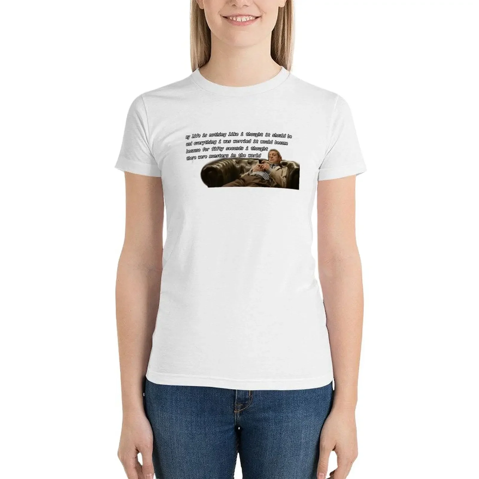 what have they done to us?? T-shirt Short sleeve tee cute tops oversized korean Women's clothes