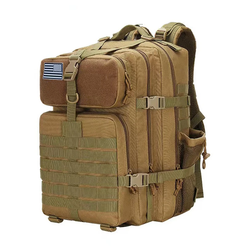 

Военный нейлоновый рюкзак для мужчин, тактическая Водонепроницаемая армейская сумка 50 л 1000D с системой «Молле», уличный штурмовой ранец 3P д...