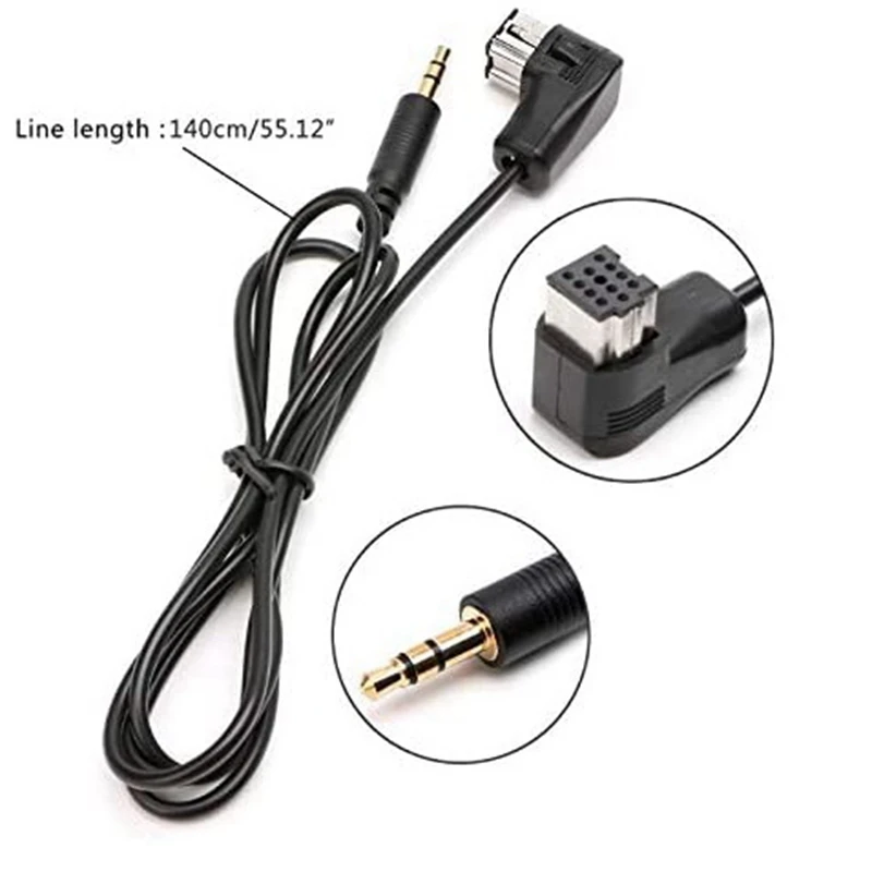 Car Radio Audio Aux Cable MP3 Input Adapter For Pioneer Headunit IP-BUS