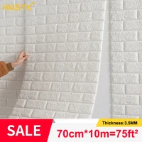 10m 3d self adhesive wallpaper continuous waterproof brick wall sticker for living room bedroom childrens room home decoration
