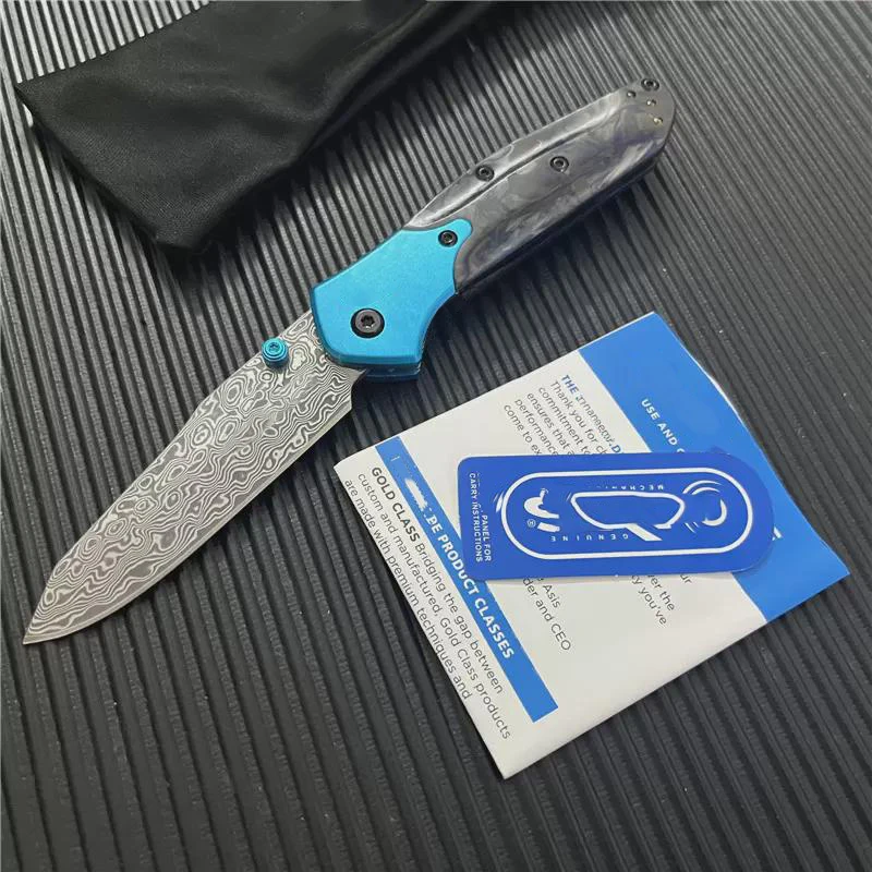 

BM945-221 Gold Class Mini Osborne складной нож 2,92 дюймов Vg10 дамасское лезвие рукоятка из углеродного волокна