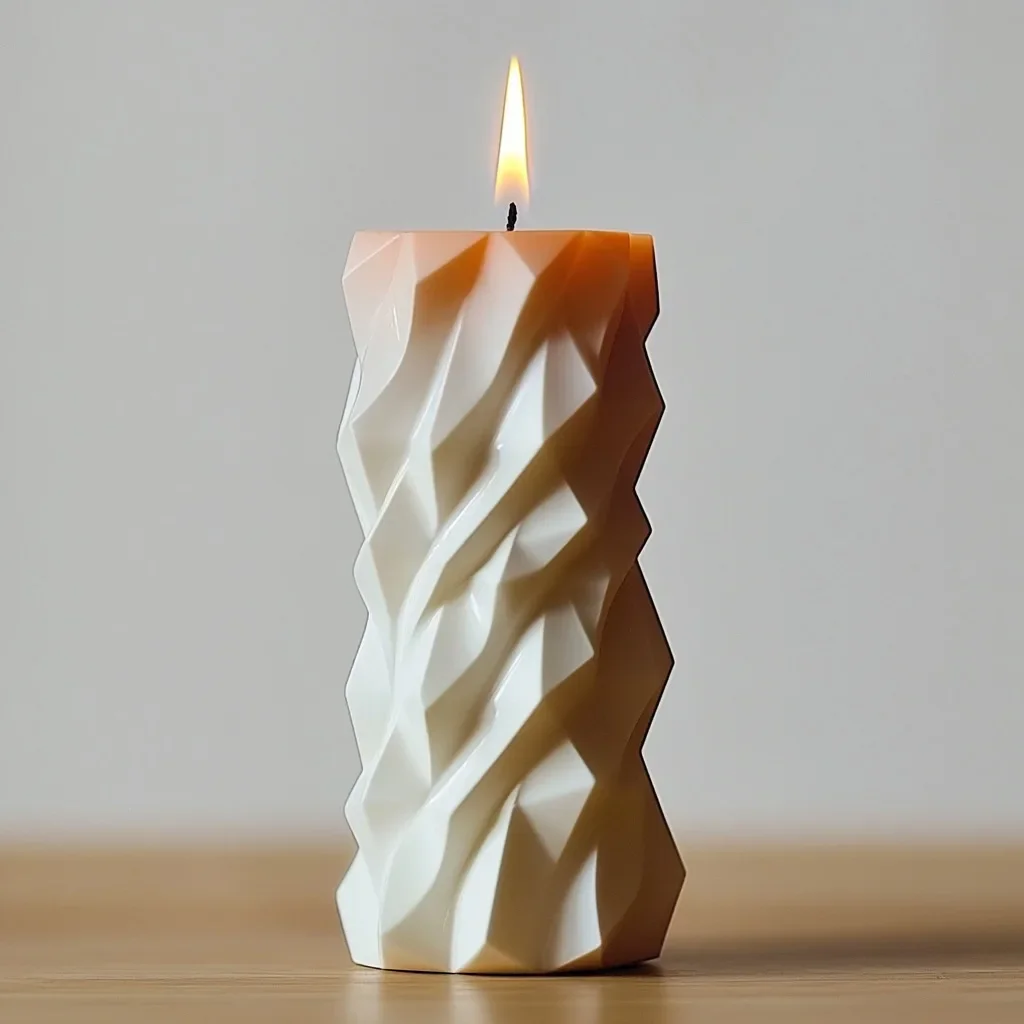 Силиконовая форма сделай сам для цилиндрической свечи неправильной