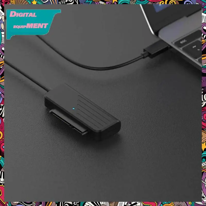 

Easy To Read Data Line Isolation Voltage Black Converter Multi-function Conversion Automatic Sleep External Adapter Hdd Cable