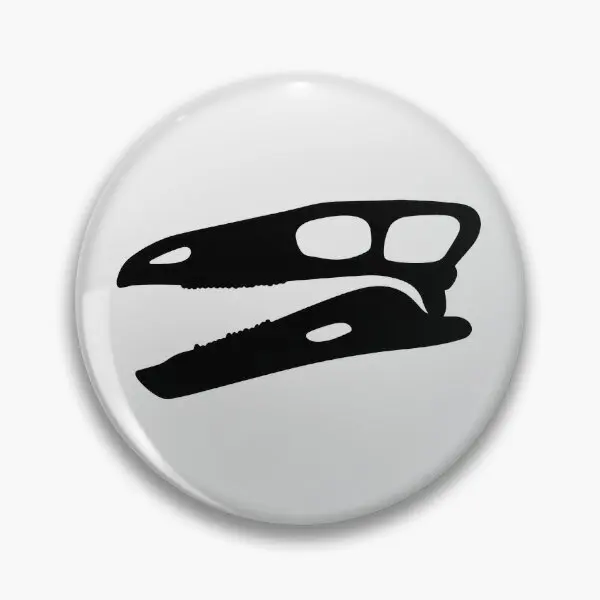 Стегозавр череп черная мягкая булавка на пуговицах мультфильм подарок ювелирные