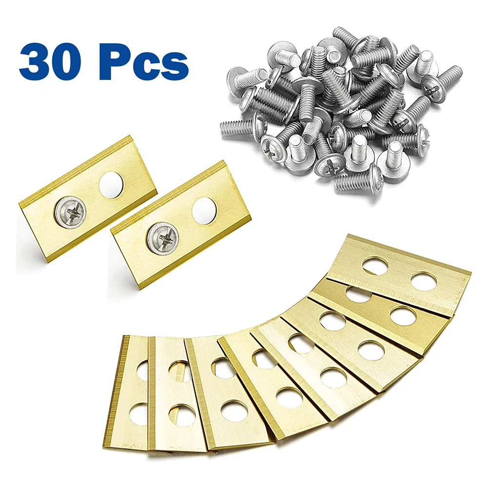 

30pcs Lawn Robot Blade Plating Lawn Mover Replacement For Landroid Landxcape Robot Mower Replacement With Screw