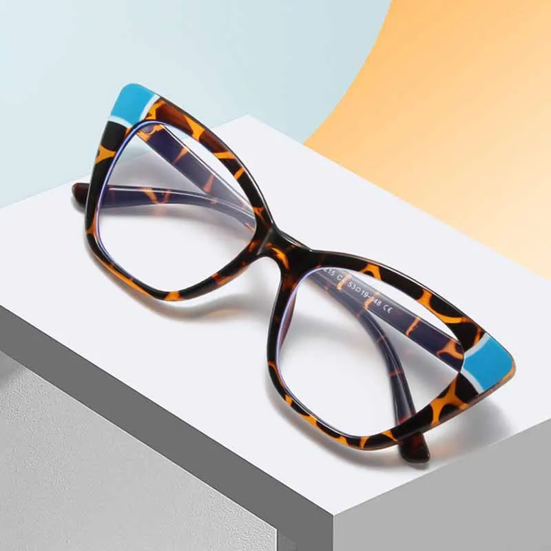 

YOOSKE очки с защитой от голубого света, оправа для оптических очков, модные женские очки кошачий глаз TR90, ретро очки для коррекции миопии, компьютерные очки