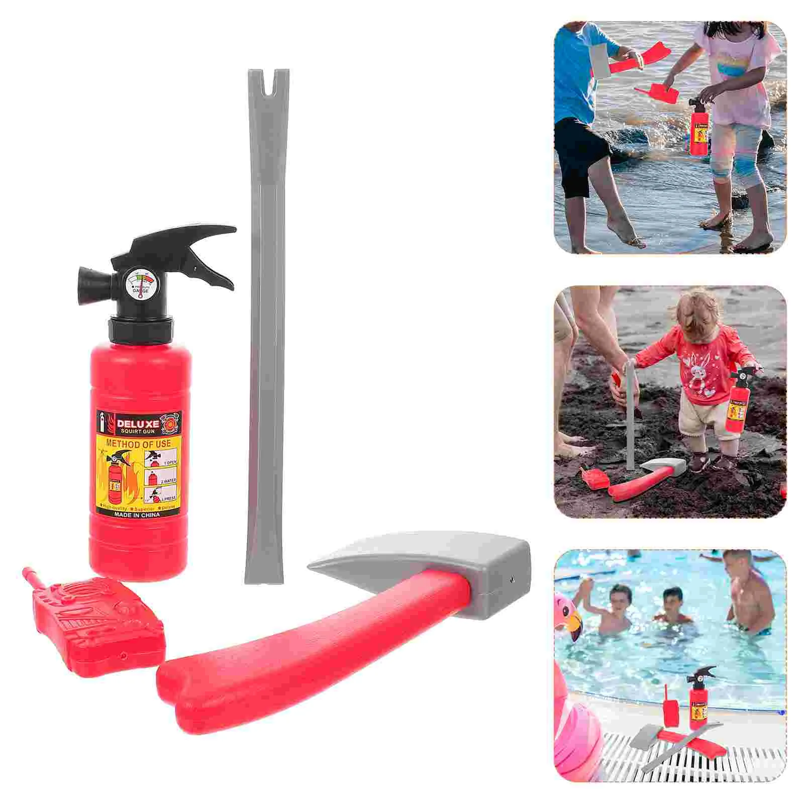 

Fire Extinguisher Props Child Kids Beach Toys Role Play Plastic Interesting Water Shooting