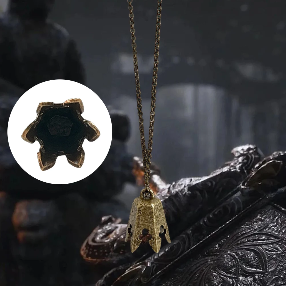 Черный Мифический Орнамент Wukong Игровая Периферия Ожерелье Ручной Работы Золотое
