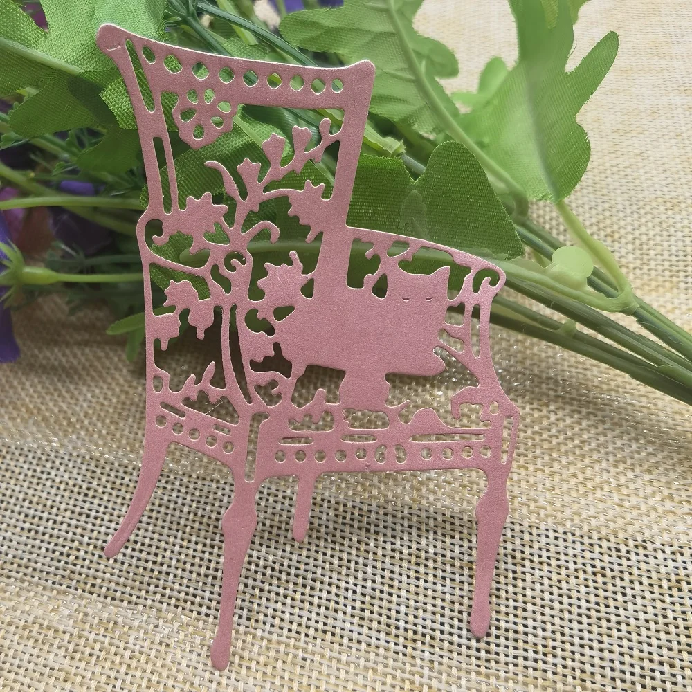 

Chair Metal Cutting Craft Scrapbooking Template Photo Paper Card Album Decor Dies Blade Punch Embossing Stencil Cutting Dies