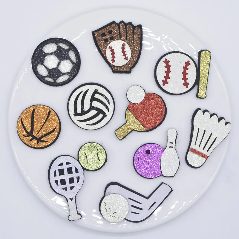 20 шт./лот ручная работа аппликация мяч спорт домашний декор баскетбольные