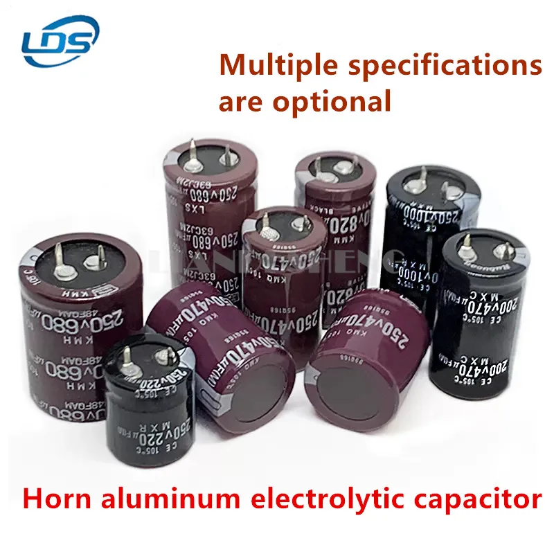 

1pcs Ox horn electrolytic capacitor 200 v v x330UF / 470/560/680/820/1000/2200 micro method