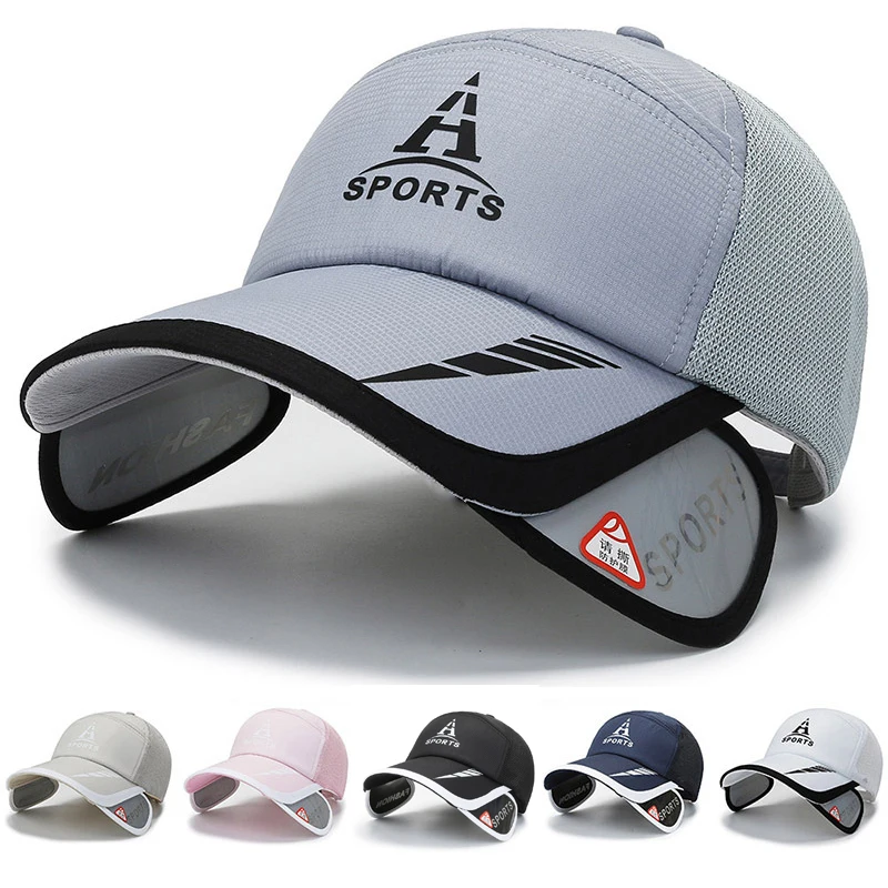 

Бейсбольная Кепка унисекс, дышащая сетчатая шляпа от солнца, с надписью, для активного отдыха, походов, гольфа, тенниса, летняя