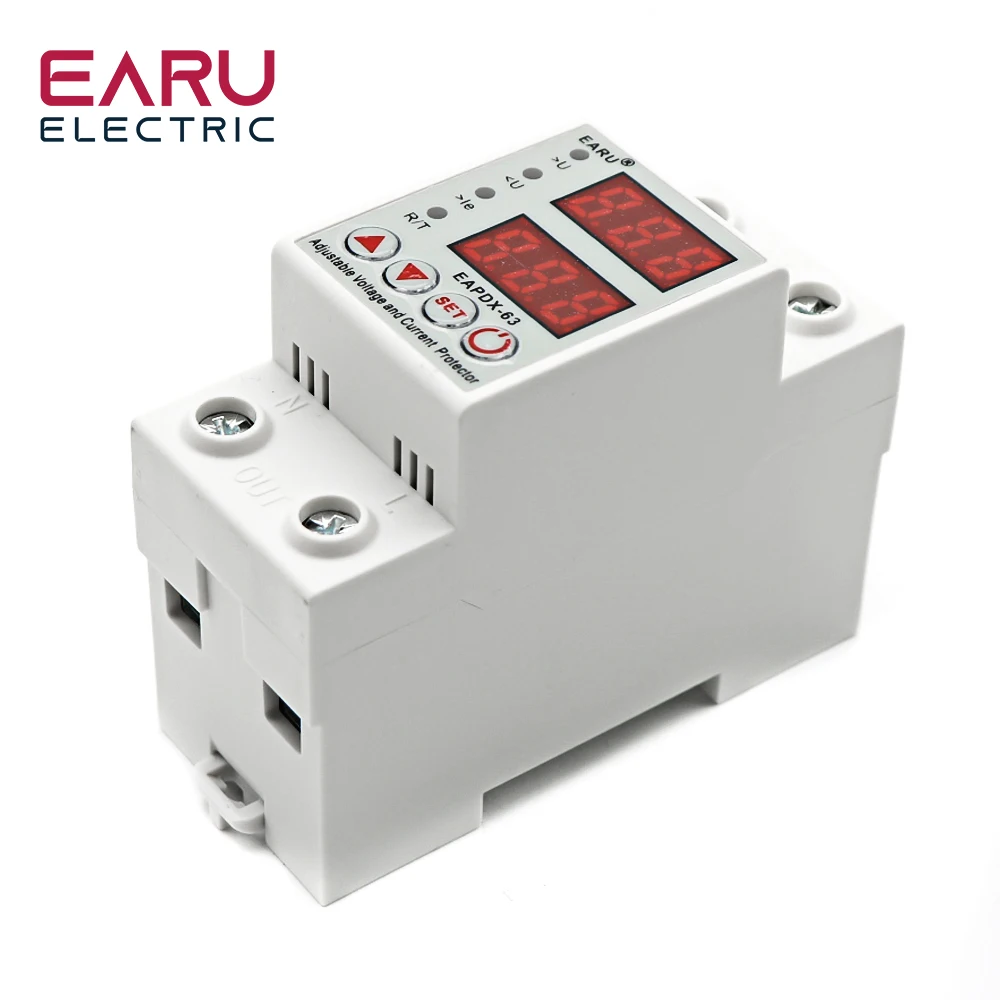 40A 63A 230V DIN-рейка Регулируемое защитное устройство от перенапряжения и
