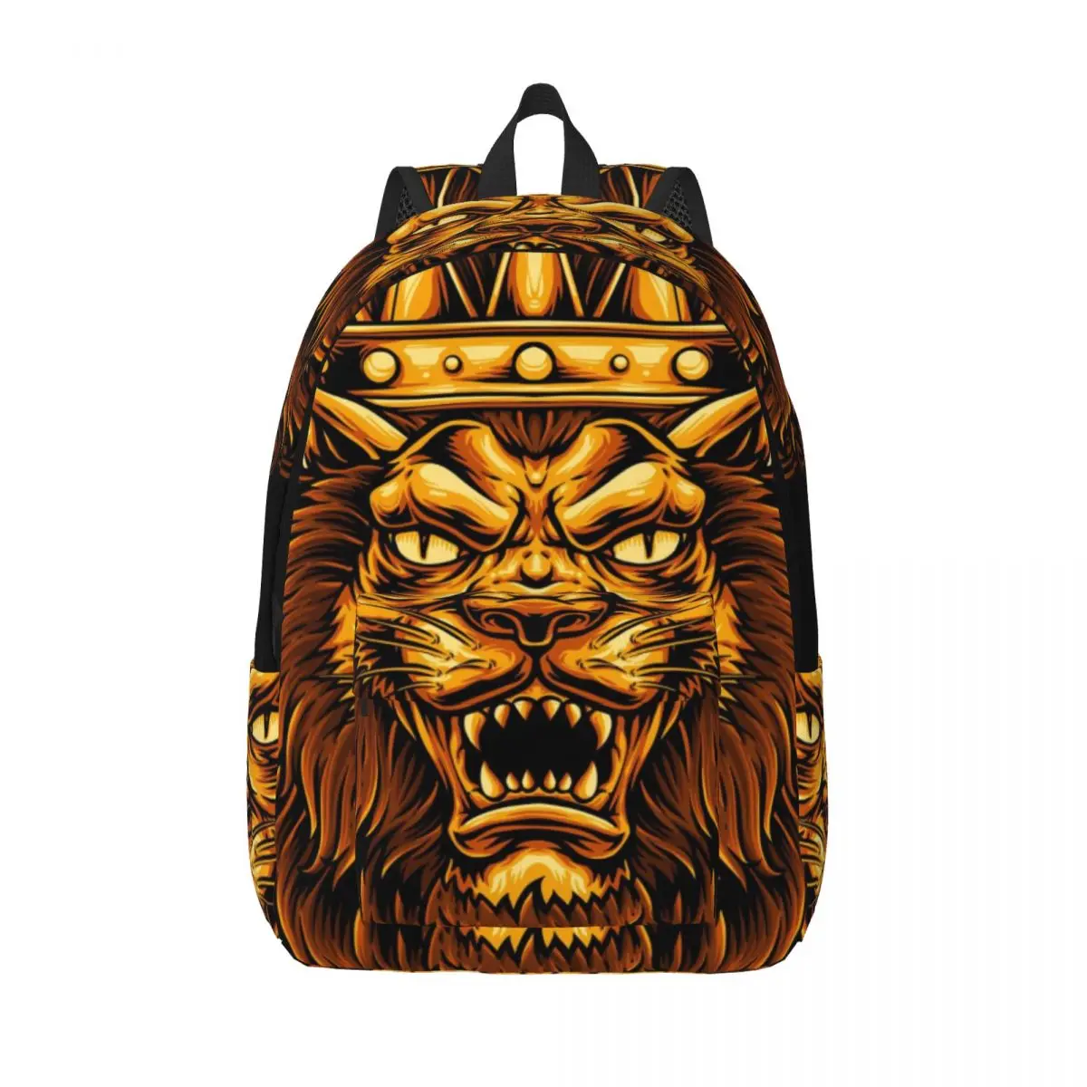 

Рюкзак для ноутбука с уникальным изображением короля льва, школьная сумка, прочный студенческий рюкзак, дорожная сумка для мальчиков и девочек