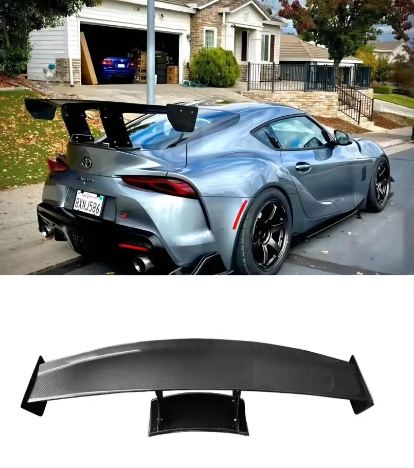 Чехол из натурального углеродного волокна для бахилы Highkick Toyota Supra A90 A91 Coupe 2019-2022