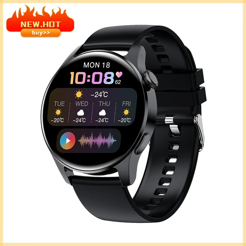 

2023 new Bluetooth call Mens fulltouch sports fitness Waterproof heart rate steel band smart watch Genuine Free shipping Fashion
