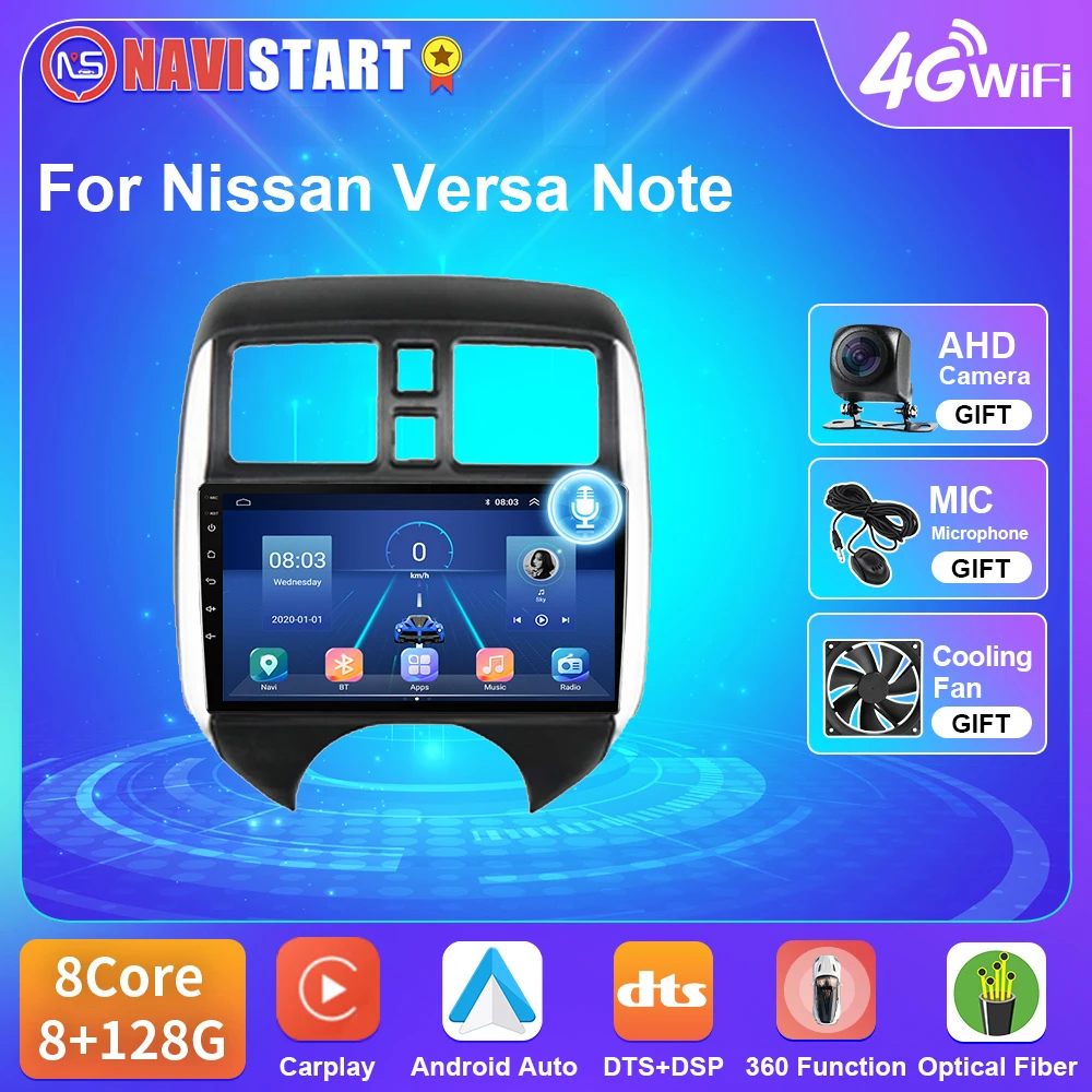 NAVISTART Android автомобильное радио 2din, головное устройство для NISSAN VERSA NOTE 2014-2016 LHD, интеллектуальный мультимедийный проигрыватель, GPS-навигация, стерео NAVISTART Android автомобильное радио 2din, головное устройство для NISSAN VERSA NOTE 2014-2016 LHD, интеллектуальный мультимедийный проигрыватель, GPS-навигация, стерео