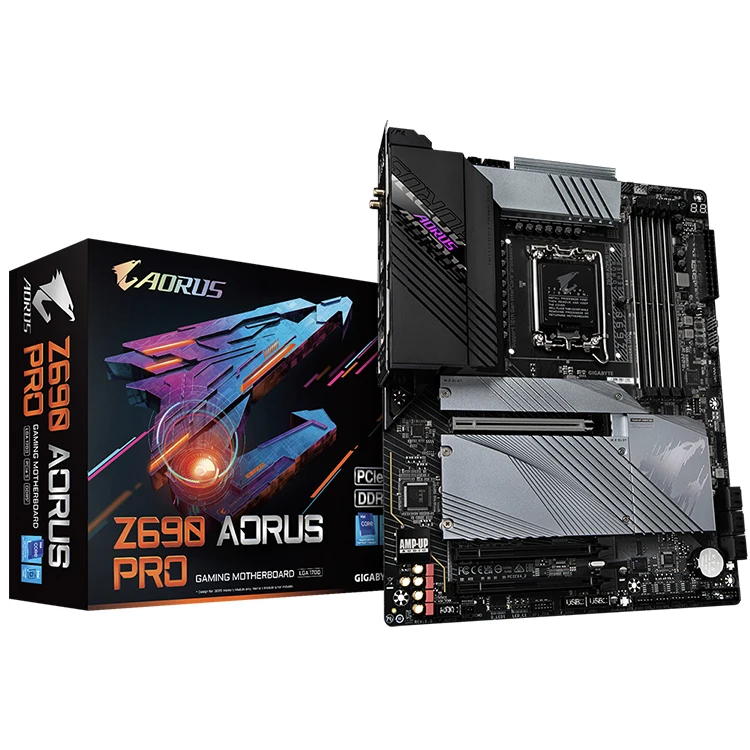 

GIGABYTE INTEL Z690 AORUS PRO (rev. 1.0) Supports 12th Gen Intel Processors with DDR5 LGA1700 socket Gaming Motherboard