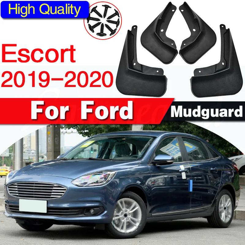 

Mud Flaps For FORD ESCORT 2019 2020 Set Molded Mud Flaps Splash Guards Mudguards Front Rear Fender Accessories 4pcs