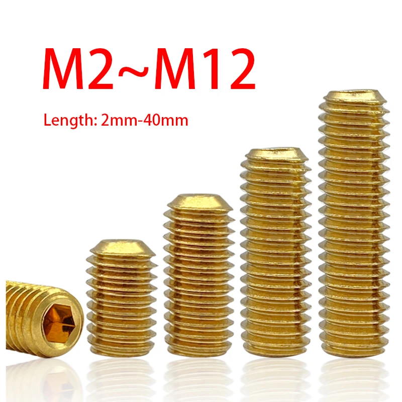 

Латунные шестигранные винты DIN916 M2-M12