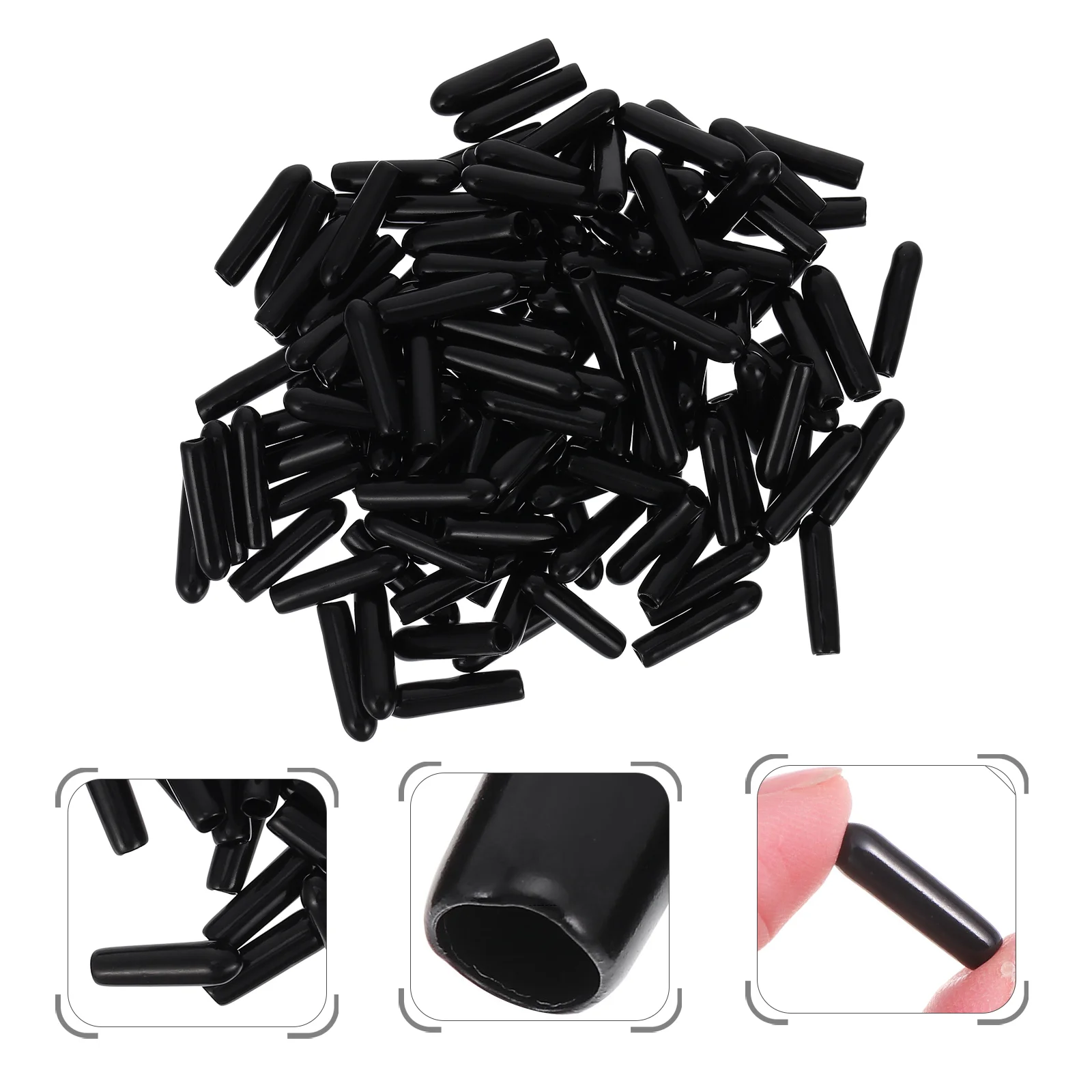

Rubber Boot Tube Caps Carburetor Vacuum Plug End Automotive Line Tubing Tip Hose