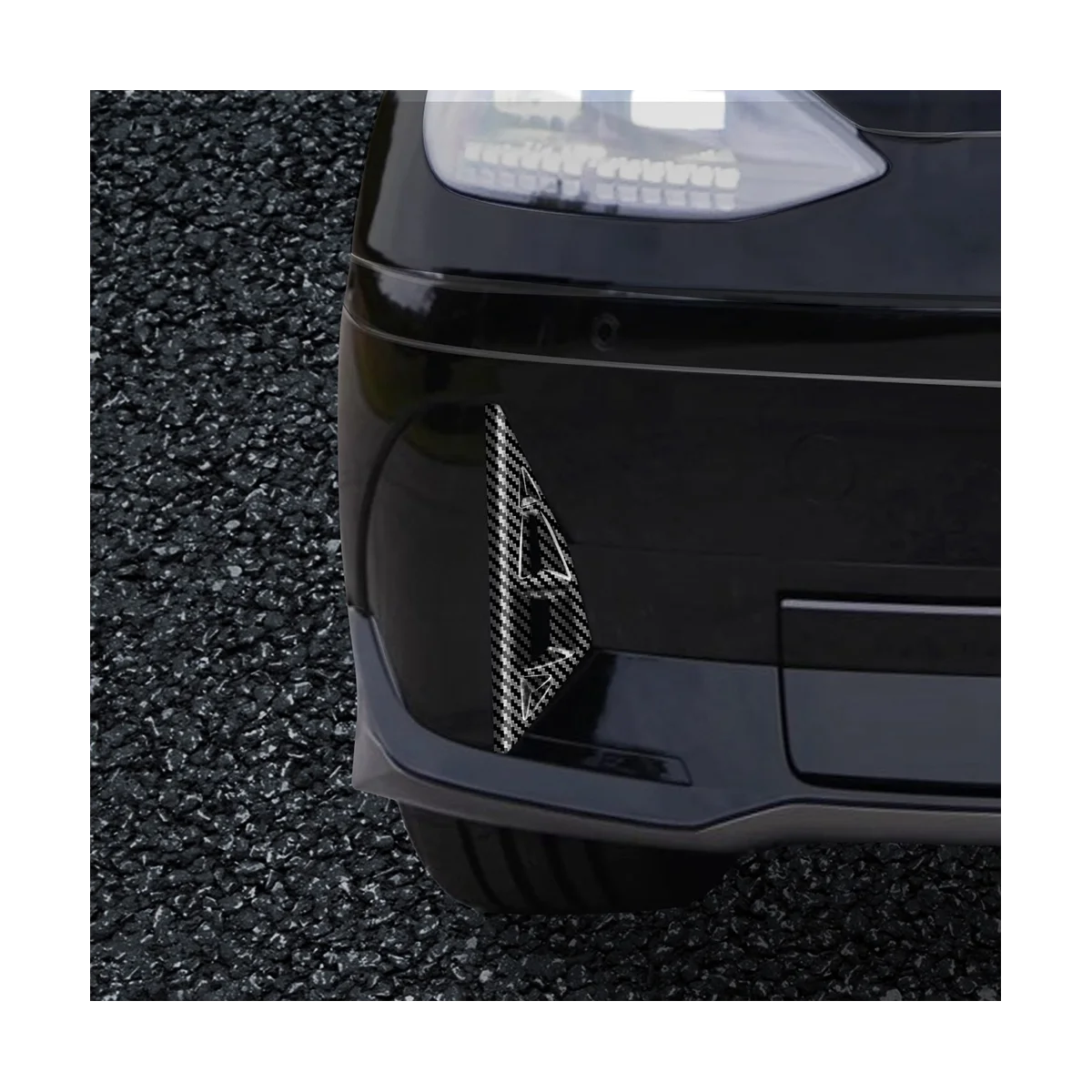 Стильная передняя противотуманная фонарь из углеродного волокна полоса для